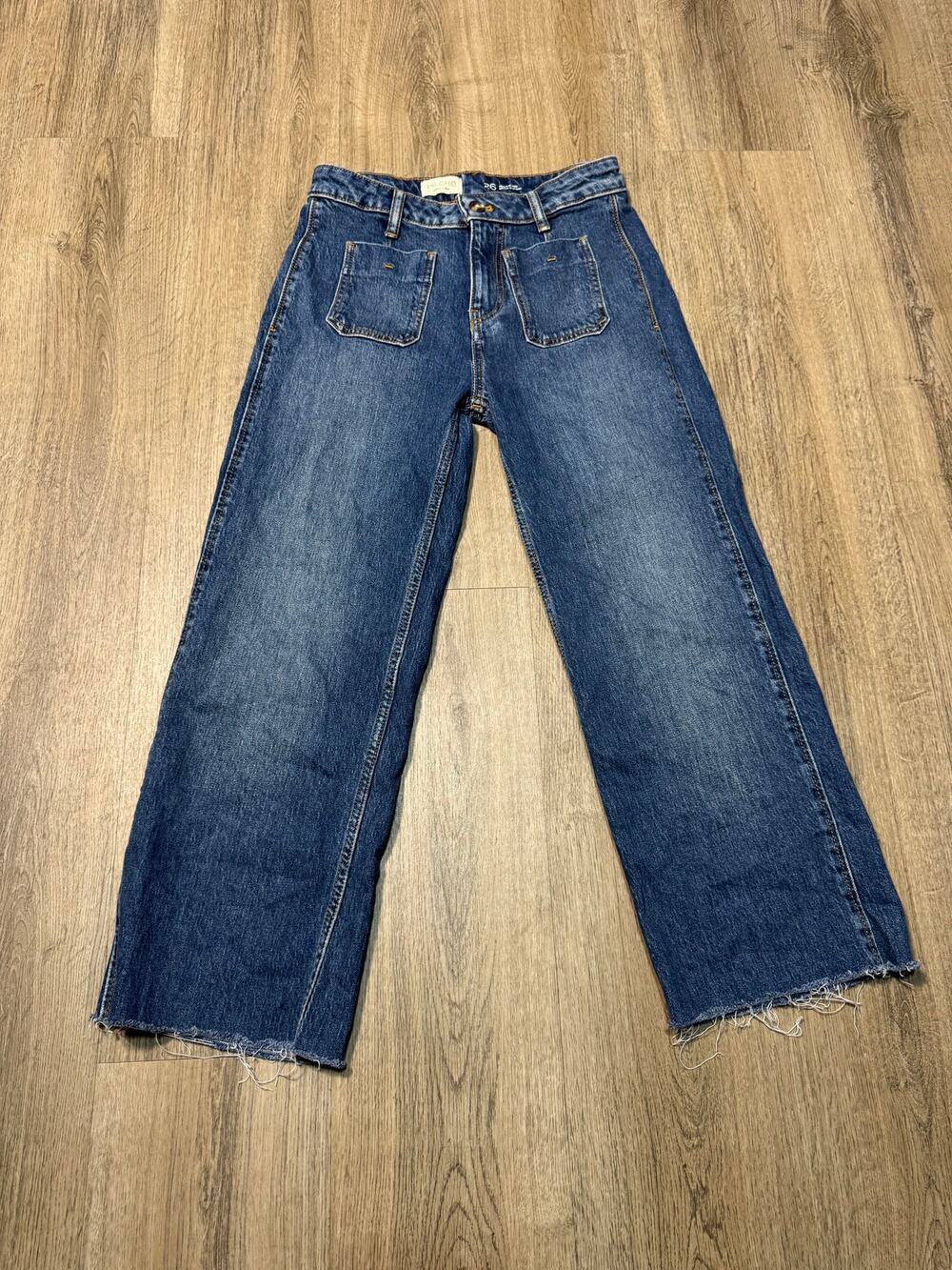 Pilcro by Anthropologie Women's High-Waist Wide-Leg Jeans